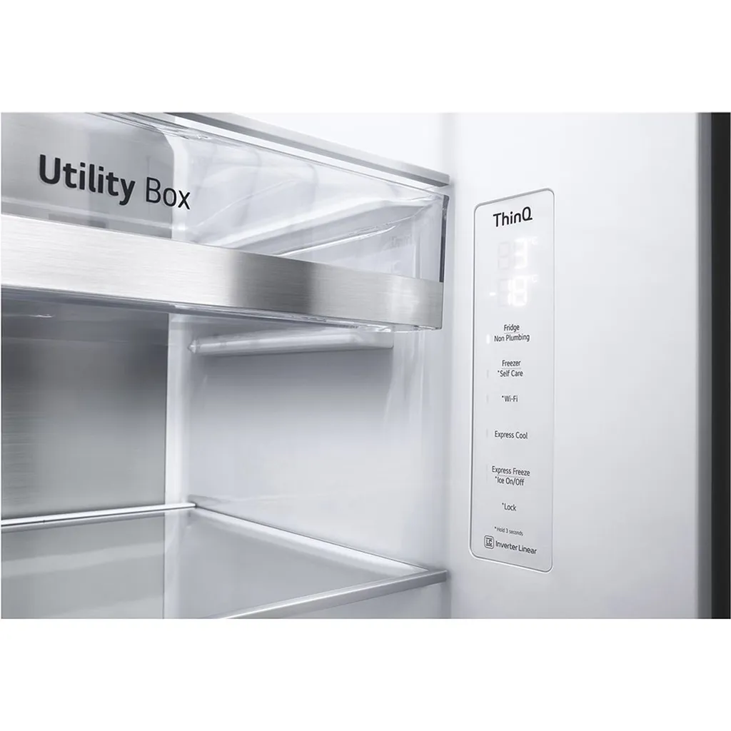 LG GSLV91MBAD Amerikanischer Side-by-Side Mit Wasser- Und Eisspender - No Frost Total No Frost - Multi Airflow System - 635 Liter, Edelstahl 6 LG GSLV91MBAD Amerikanischer Side-by-Side Mit Wasser- Und Eisspender - No Frost Total No Frost - Multi Airflow System - 635 Liter, Edelstahl – Bild 4