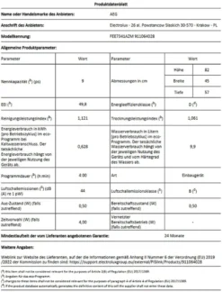 AEG FEE7341AZM Integrierter-Geschirrspüler / 45cm / AirDry - Perfekte Trocknungsergebnisse / D / Energiesparend / Besteckkorb / Beladungserkennung / Display / Startzeitvorwahl / Extra Leise 17 AEG FEE7341AZM Integrierter-Geschirrspüler / 45cm / AirDry - Perfekte Trocknungsergebnisse / D / Energiesparend / Besteckkorb / Beladungserkennung / Display / Startzeitvorwahl / Extra Leise -Kaufland Verkäufe 0102bcf72dc88949387030f245f59b98