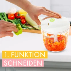 RIGUTTO® Premium Zwiebelschneider Mit Seilzug [Mehr Als 7 Funktionen] Verbessertes Konzept I Zerkleinerer & Zwiebelhacker Manuell I 900ml… -Kaufland Verkäufe 01ae80b1ef5abb669b3040a19d78f341