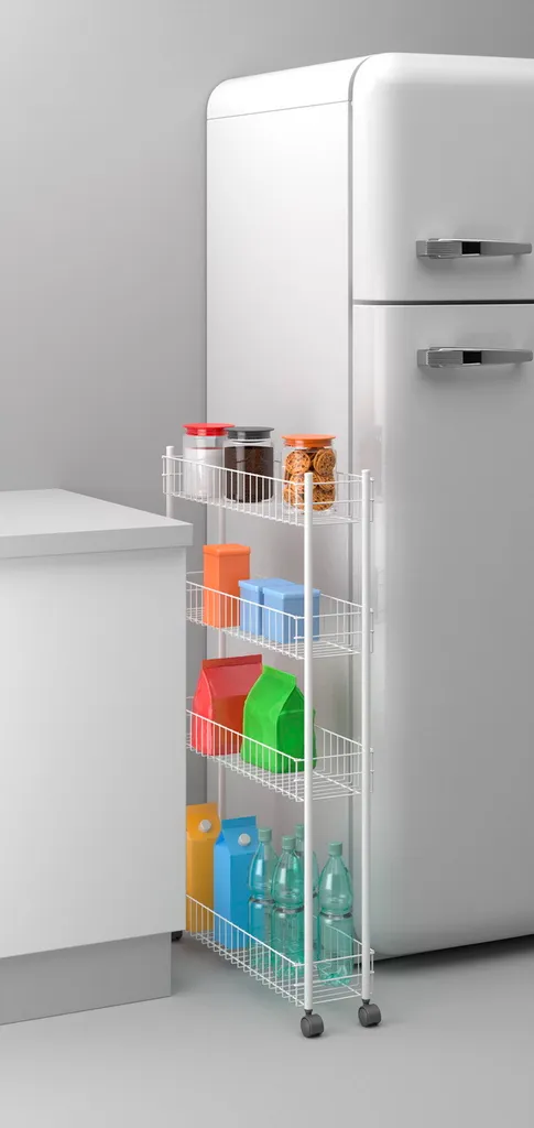 Metaltex Fino Allzweckwagen, 4 Etg. 60x16x95cm 341434 3 Metaltex Fino Allzweckwagen, 4 Etg. 60x16x95cm 341434