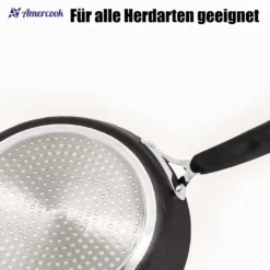 AMERCOOK Rockstone Bratpfanne 20 Cm - Universal-Pfanne Mit Aluminiumkern Bratpfanne - Für Alle Herdarten Zum Braten, Kochen Und Schmoren Induktionsgeeignet Bratpfanne Antihaft-beschichtet -Kaufland Verkäufe 02094c4bdee083a5e703ae3650c7761e