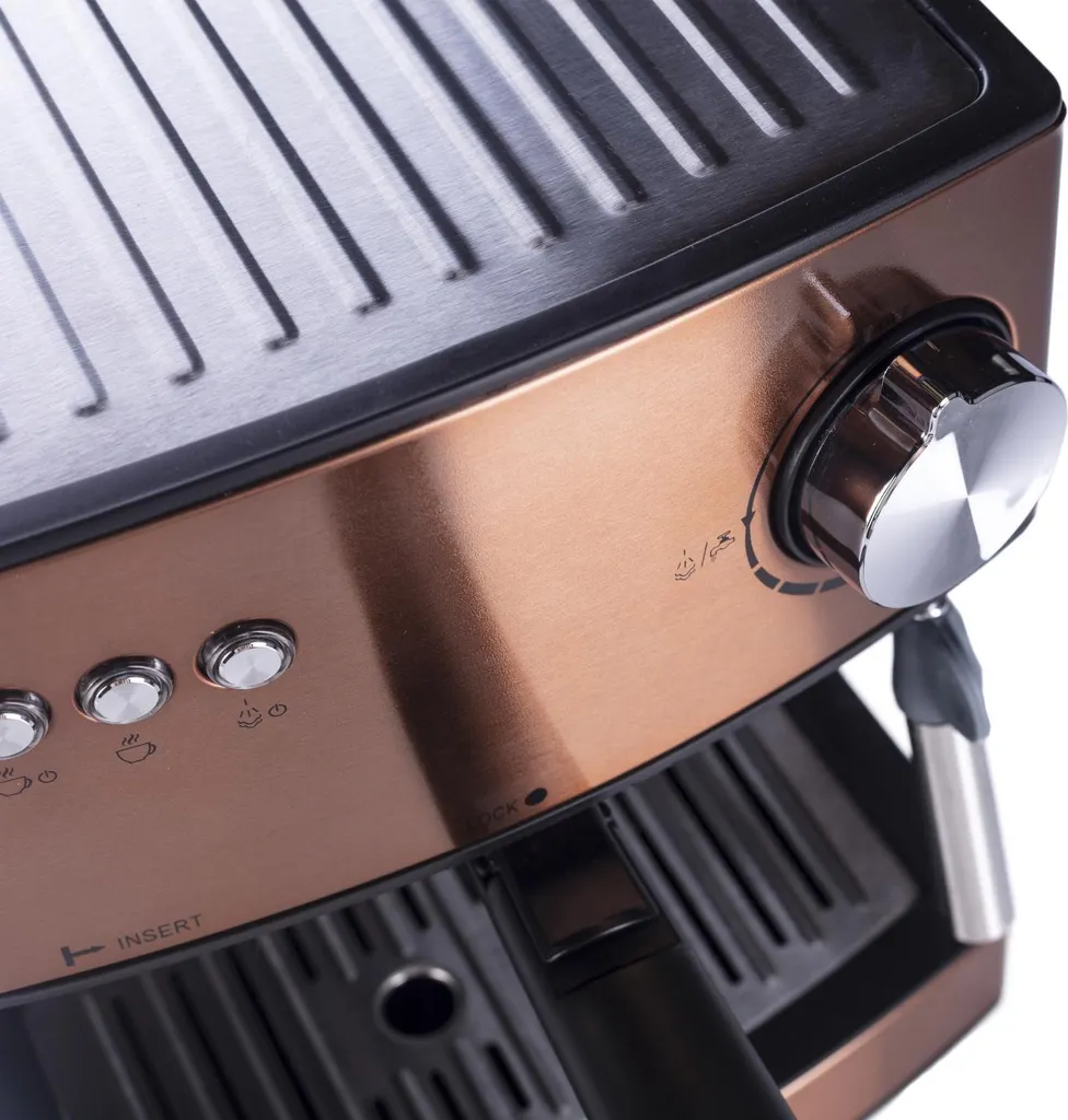 Adler Espressomaschine | Kaffeemaschine | Milchaufschäumer | Cappuccinomaschine | Siebträger Espressomaschine | Elektrische Espressomaschine | Bronze Design | 1,6L Wassertank | 850 Watt |15 Bar | 3 Adler Espressomaschine | Kaffeemaschine | Milchaufschäumer | Cappuccinomaschine | Siebträger Espressomaschine | Elektrische Espressomaschine | Bronze Design | 1,6L Wassertank | 850 Watt |15 Bar |