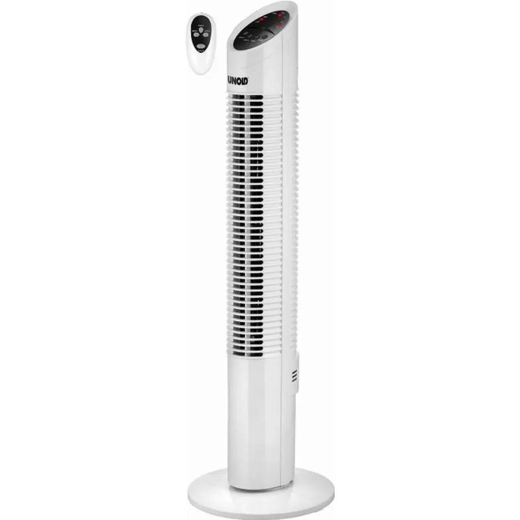Unold 86850 Turmventilator Tower Weiss 3 Stufen Timer Tragegriff Standventilator 3 Unold 86850 Turmventilator Tower Weiss 3 Stufen Timer Tragegriff Standventilator