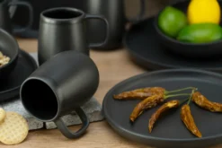 CreaTable 22978 Kombiservice Uno BLACK Für 4 Personen, Steinzeug, Schwarz (1 Set, 16-teilig) -Kaufland Verkäufe 029be2bb5dc46b15443f6e1ee0bdad9c