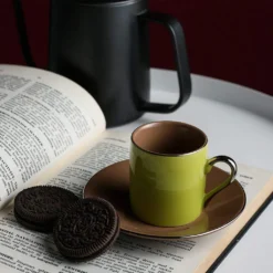 Artvigor, Porzellan Kaffeeservice, Bunt 12 Teilig Kaffee Set, Mit 6 Espressotassen 80 Ml, 6 Untertassen, Mehrfarbig -Kaufland Verkäufe 0310d4ee990523cc50c58fe227064e07