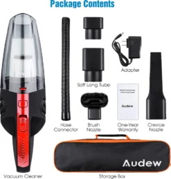 120W Akku Handstaubsauger Von AUDEW In Schwarz/Rot Mit HEPA-Filter -Kaufland Verkäufe 039827559007d349aef063573f245222