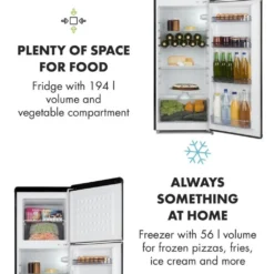Klarstein Kühlschrank Mit Gefrierfach - Fridge - 0 Bis 10 °C - Kühlschrank Gefrierkombination - Kühlschrank Mit 194 L - 56 L Gefrierschrank - Schwarz Kühl Gefrierkombination Retro Kühlgefrierkombination Freistehend Gefriergeräte -Kaufland Verkäufe 03c2696ef68f519eda803a97276a2913