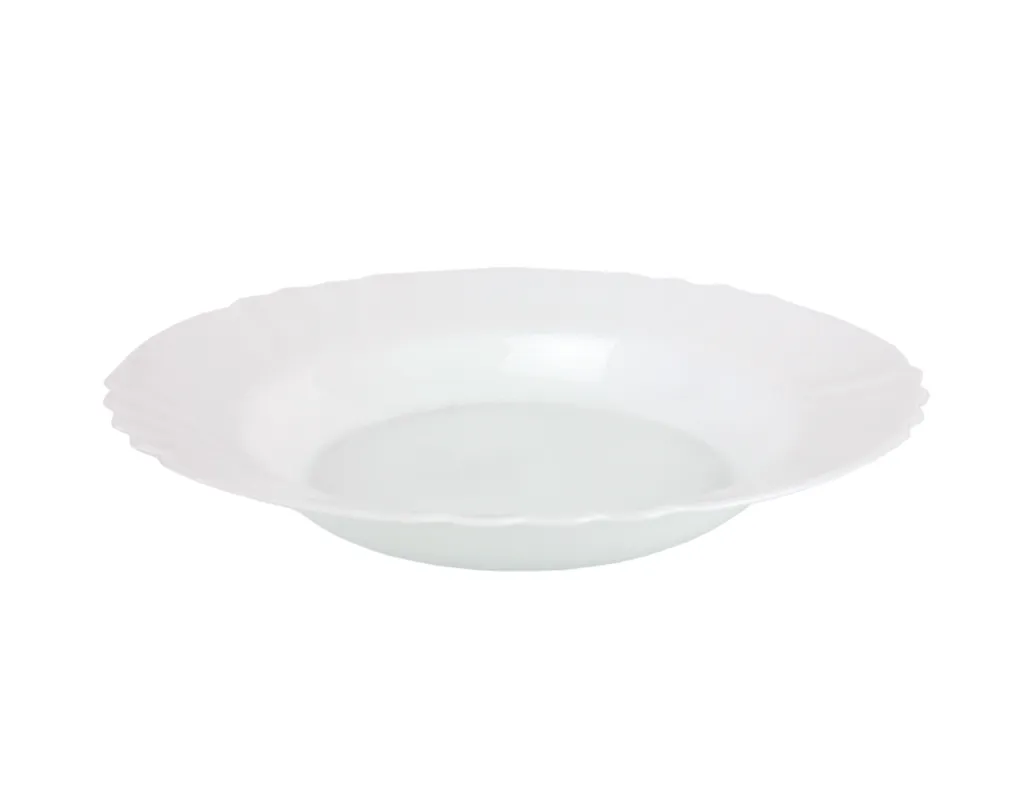 Van Well Kombiservice Ebro 30tlg. Rund Aus Hartglas Für 6 Personen Weiß Teller Tassen 6 Van Well Kombiservice Ebro 30tlg. Rund Aus Hartglas Für 6 Personen Weiß Teller Tassen – Bild 4