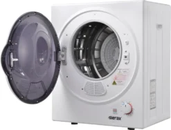 Merax Mini-Wäschetrockner Trockner Ablufttrockner, Frontlader Ablufttrockner Mit PTC-Heizelement, Wärmewahl Und Timer, Freistehend/hängend, 2,5 Kg -Kaufland Verkäufe 03c9ba374fe746d6b82b91b352aef978