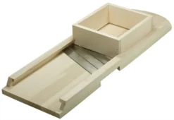 Krauthobel Hobel Holz 3 Messer + Schublade Sauerkraut Buche L55cm