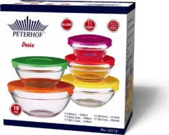 10 Tlg Glasschüssel Set Stapelbar Deckel Frischhaltedosen Vorratsdosen -Kaufland Verkäufe 0493f1c4485fa89f5942770e8e084a72