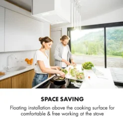 Kronleuchter L Inselabzugshaube 60cm Abluft: 590m³/h LED Touch Glas Weiß -Kaufland Verkäufe 04b2ee234ede9f45fc4429aad635998a