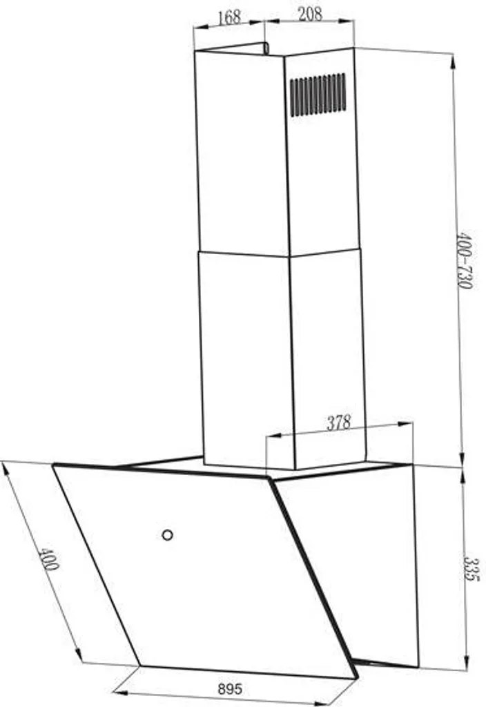 Dunstabzugshaube / Schräghaube Respekta CH 88090 WA+ 90cm Weiß 5 Dunstabzugshaube / Schräghaube Respekta CH 88090 WA+ 90cm Weiß – Bild 3