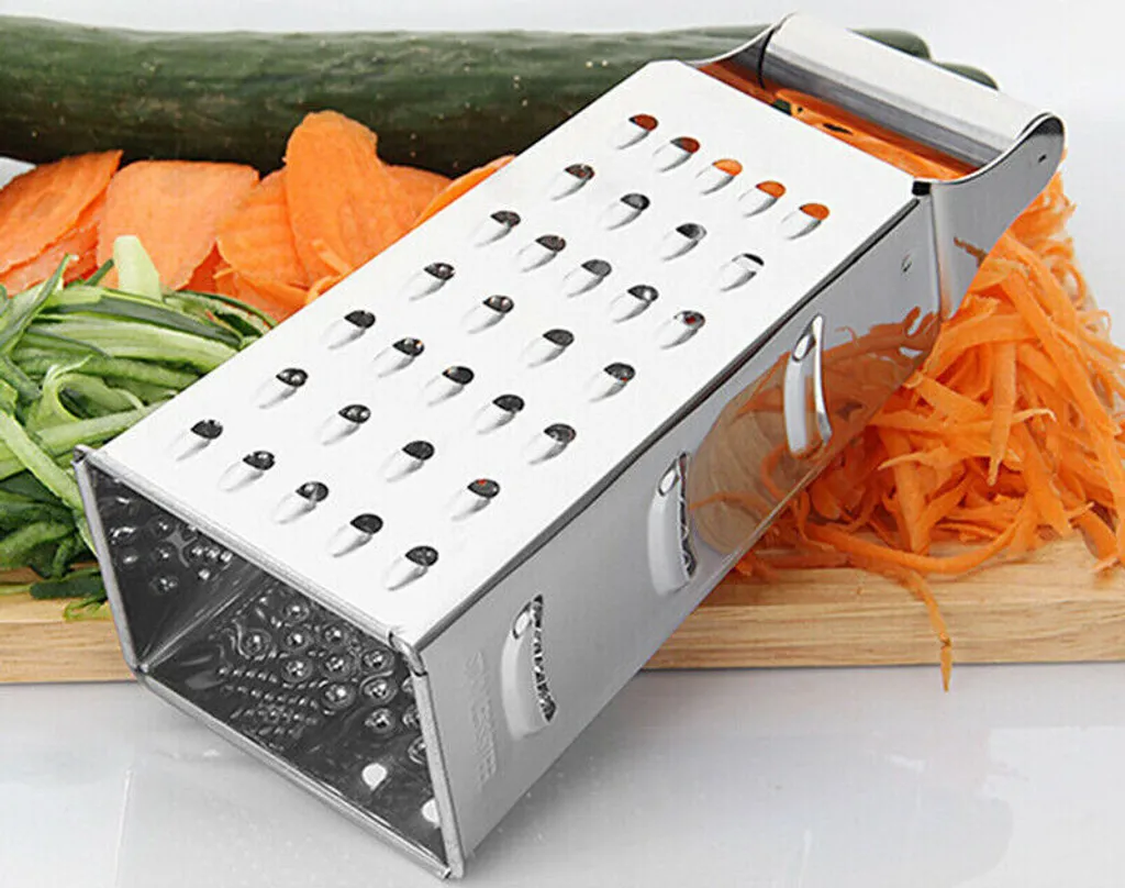4 Seitige Blades Käse Gemüse Reibe Karotte Gurken Hobel Schneider Edelstahl Gemüseschneider 4 4 Seitige Blades Käse Gemüse Reibe Karotte Gurken Hobel Schneider Edelstahl Gemüseschneider – Bild 2