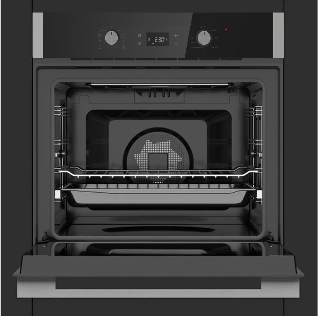 Klugmann Gasherd-Set KO608.5TCX+KT600B5, Mit 1-fach-Teleskopauszug, Einbaubackofen Design Hochwertige Qualität KO608.5TCX Autark 60cm, 3D Heißluft, Grill-/Brat-System, Timer, 68L, Touch, Edelstahl, Teleskop-Vollauszug, Aqualystic Easy-To-Clean Emaille, Anti-Fingerprint, Von 0 °C Bis 285 °C 5 Klugmann Gasherd-Set KO608.5TCX+KT600B5, Mit 1-fach-Teleskopauszug, Einbaubackofen Design Hochwertige Qualität KO608.5TCX Autark 60cm, 3D Heißluft, Grill-/Brat-System, Timer, 68L, Touch, Edelstahl, Teleskop-Vollauszug, Aqualystic Easy-To-Clean Emaille, Anti-Fingerprint, Von 0 °C Bis 285 °C – Bild 3