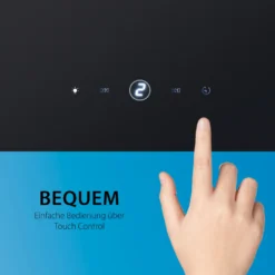 Bomann DU 7606.1 G Dunstabzugshaube 60 Cm Kopffreihaube, Bürstenloser DC-Motor Geräuscharm, Glas-Front, 9 Leistungsstufen, LED Beleuchtung, Inkl 5-lagiger Aluminium-Filter Abluftschlauch -Kaufland Verkäufe 060496ee3c447388c96d4c3183e7d1eb