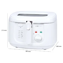 Clatronic FR 3771 Fritteuse, Geruchs- Und Fettdunstfilter, Stufenlos Regelbarer Thermostat Mit Kontrollleuchte (130 °C–190 °C), Großer Frittierkorb, 1800 W, Cool Touch-Gehäuse, Weiß 16 Clatronic FR 3771 Fritteuse, Geruchs- Und Fettdunstfilter, Stufenlos Regelbarer Thermostat Mit Kontrollleuchte (130 °C–190 °C), Großer Frittierkorb, 1800 W, Cool Touch-Gehäuse, Weiß -Kaufland Verkäufe 06640e30a2ee3b2540c423296fecb369