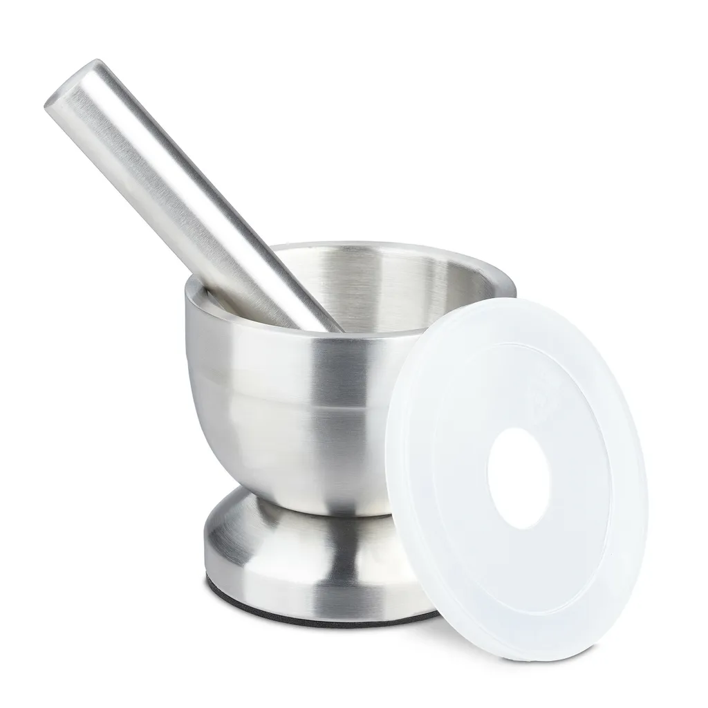 Relaxdays Mörser Mit Stößel Edelstahl 3 Relaxdays Mörser Mit Stößel Edelstahl