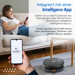 Anodex - Staubsauger Roboter - Mit Wischfunktion - Mit Ladestation - Staubsauger Roboter - 3 In 1 - Mattschwarz 12 Anodex - Staubsauger Roboter - Mit Wischfunktion - Mit Ladestation - Staubsauger Roboter - 3 In 1 - Mattschwarz -Kaufland Verkäufe 06d50762bac8659bf76385b4f56d9d72