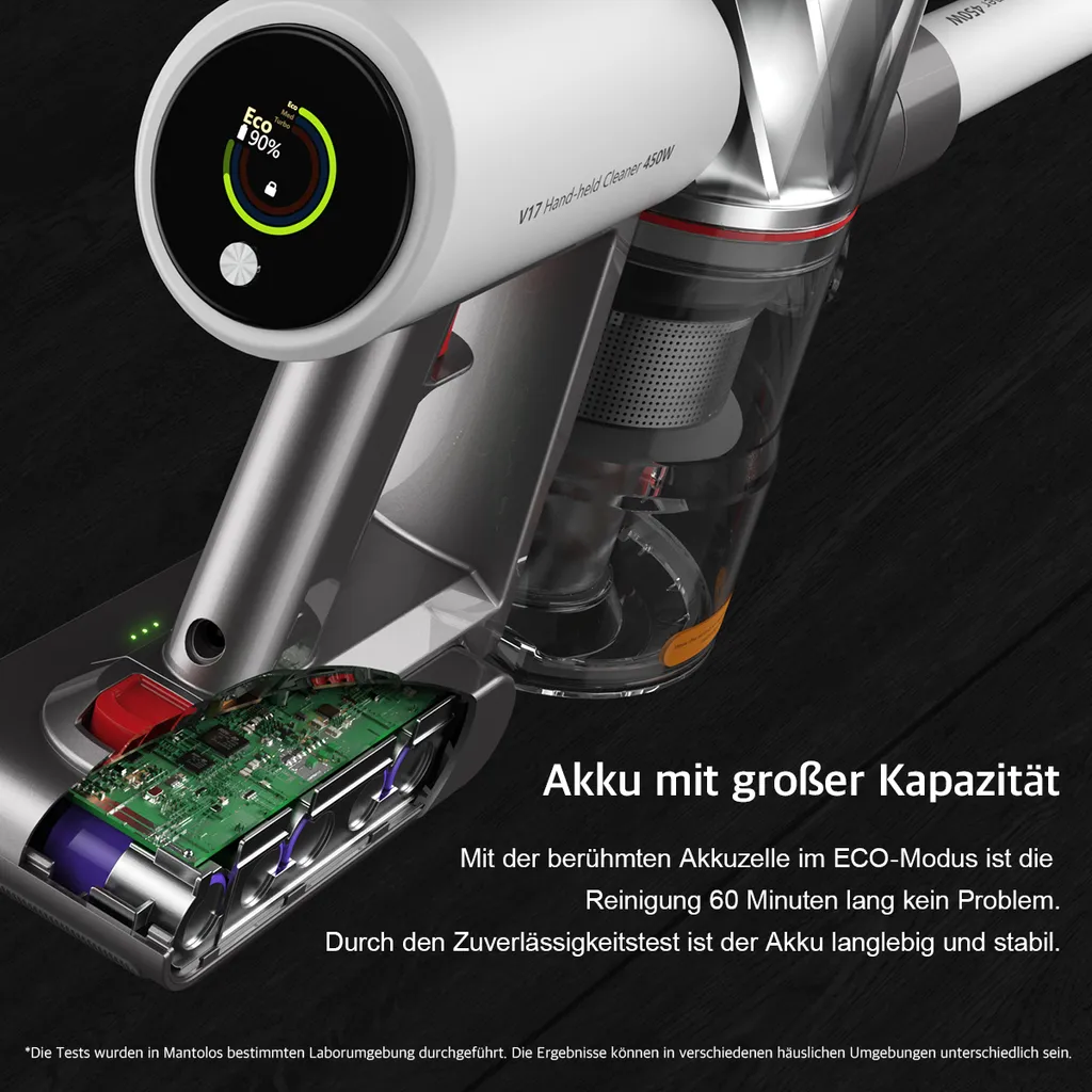 Redroad Akku Handstaubsauger , 450W, 26500Pa,Doppelte Bürste Für 4-fache Reinigungsleistung, Kabelloser Staubsauger 11 Redroad Akku Handstaubsauger , 450W, 26500Pa,Doppelte Bürste Für 4-fache Reinigungsleistung, Kabelloser Staubsauger – Bild 9