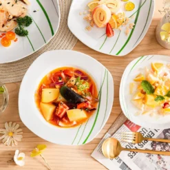 VEWEET Porzellan Tafelservice 'Aviva' 100-teilig Set, Kombiservice Mit Dessertteller, Speiseteller, Suppenteller, Müslischalen, Kaffeebecher, Kaffeetassen Set, Eierbecher, Milch- Und Zuckerset 12 VEWEET Porzellan Tafelservice 'Aviva' 100-teilig Set, Kombiservice Mit Dessertteller, Speiseteller, Suppenteller, Müslischalen, Kaffeebecher, Kaffeetassen Set, Eierbecher, Milch- Und Zuckerset -Kaufland Verkäufe 0800e13214798d873a478ea309e3ec86