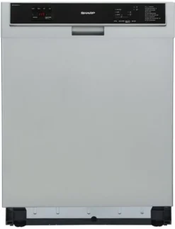 Sharp - QW-HD44UD-DE - Unterbau-Geschirrspüler - Silber - 60 Cm