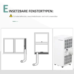 HOMCOM Mobile Klimaanlage 4-in-1 Klimagerät 24h Timer Mit Fernbedienung Nutzungsraum13-18㎡ 900W ABS Weiß+Grau 38 X 35 X 70,5 Cm 21 HOMCOM Mobile Klimaanlage 4-in-1 Klimagerät 24h Timer Mit Fernbedienung Nutzungsraum13-18㎡ 900W ABS Weiß+Grau 38 X 35 X 70,5 Cm -Kaufland Verkäufe 086b790fe000ea82c399aaa7959c8451