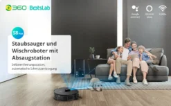 360 SMARTAI Botslab S8 Plus Staubsauger Roboter Mit Absaugstation 4L, 2700Pa Saugroboter Mit Wischfunktion Lasernavigation,Kartierung Mehrerer Etagen 25 360 SMARTAI Botslab S8 Plus Staubsauger Roboter Mit Absaugstation 4L, 2700Pa Saugroboter Mit Wischfunktion Lasernavigation,Kartierung Mehrerer Etagen -Kaufland Verkäufe 09fc2d4c05348498977adf7dba77104c