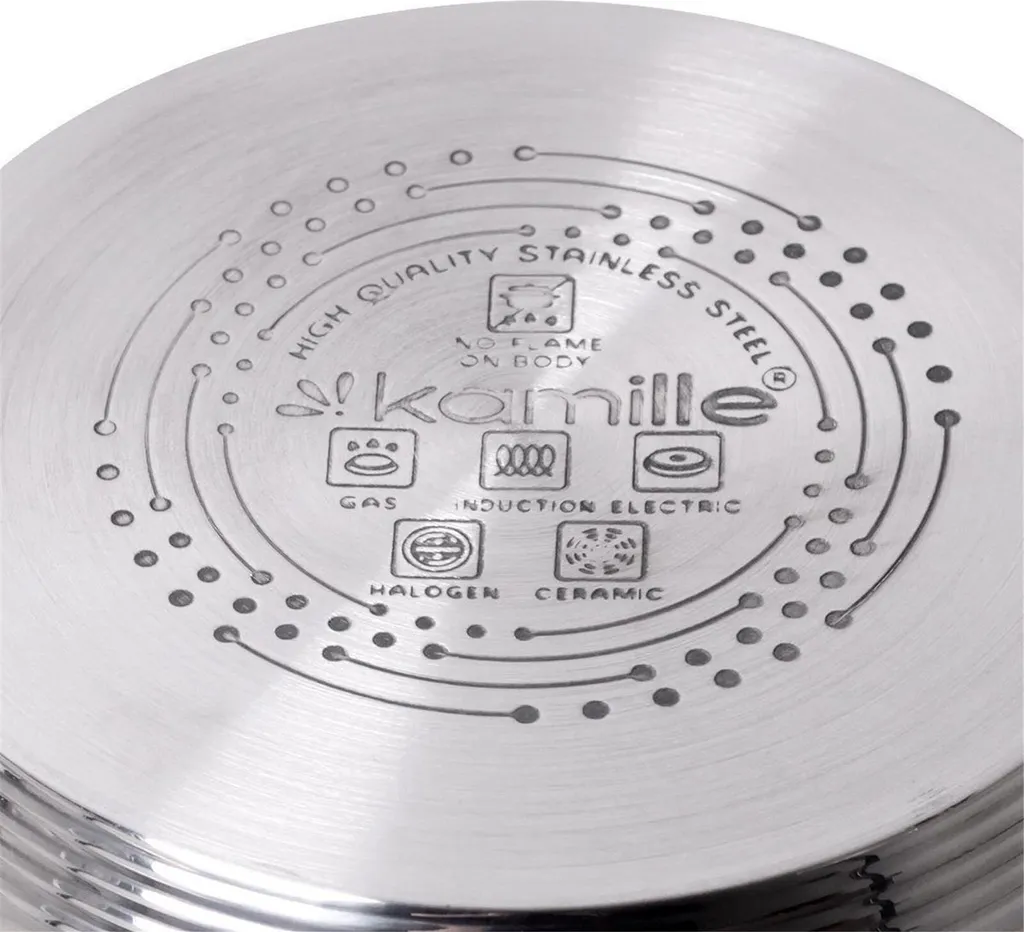 Topfset Edelstahl 10-tlg. Kochtöpfe Set Töpfe Induktion Töpfset Kochtopfset 5 Topfset Edelstahl 10-tlg. Kochtöpfe Set Töpfe Induktion Töpfset Kochtopfset – Bild 3