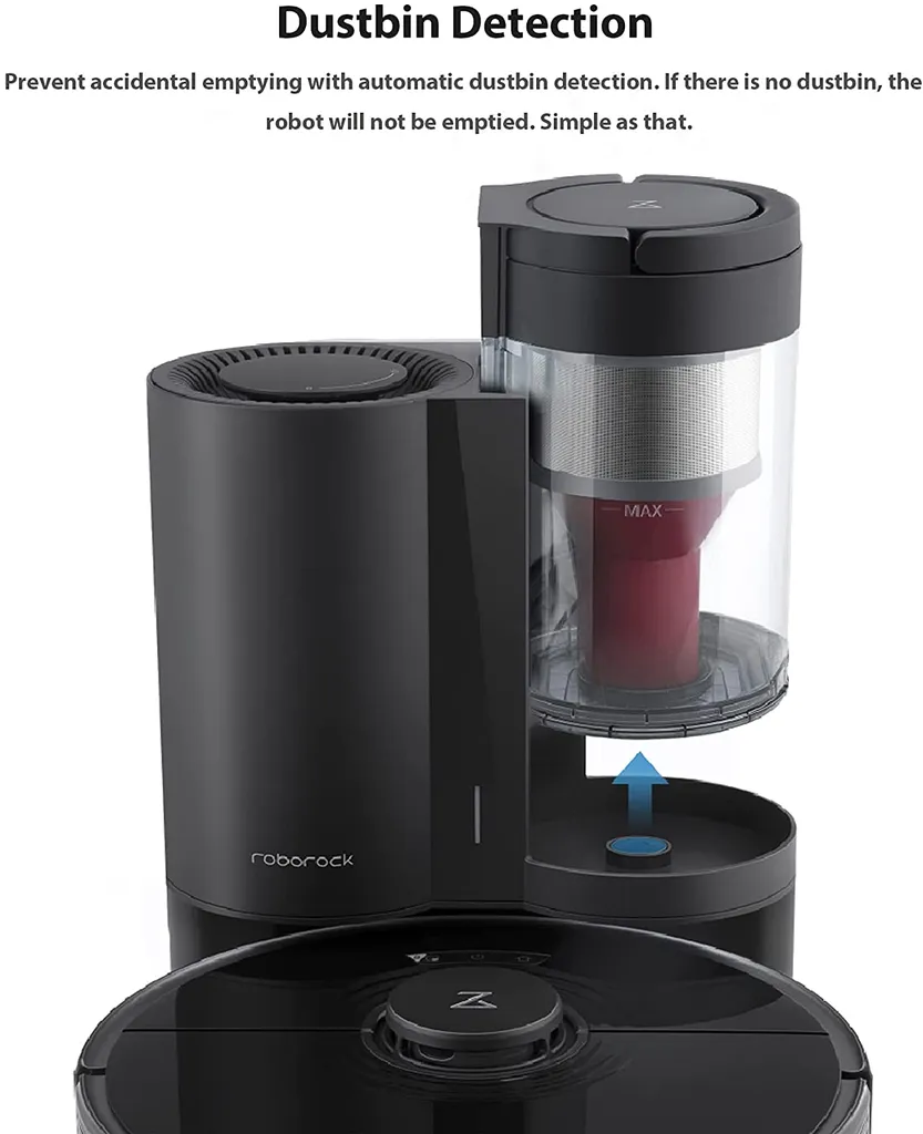 Roborock Auto Empty Dock For S7 ,S7 MaxV, Smart Bin Detection, HEPA Air Filter, Electrode Cleaning Brush (Schwarz) 4 Roborock Auto Empty Dock For S7 ,S7 MaxV, Smart Bin Detection, HEPA Air Filter, Electrode Cleaning Brush (Schwarz) – Bild 2