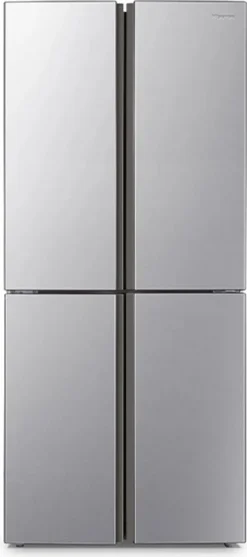 Hisense RQ515N4AC2 Cross Door Kühl-Gefrierkombination - NoFrostPlus - Multi Air Flow - SuperCool - Langlebiger Inverter - LED Display - Nettofassungsvermögen 427 L: Kühlteil 265 L / Gefrierteil 129 L - Super Cool - Edelstahl – Optik -Kaufland Verkäufe 0a52e2012696bbf11eceb8935c3df5fe