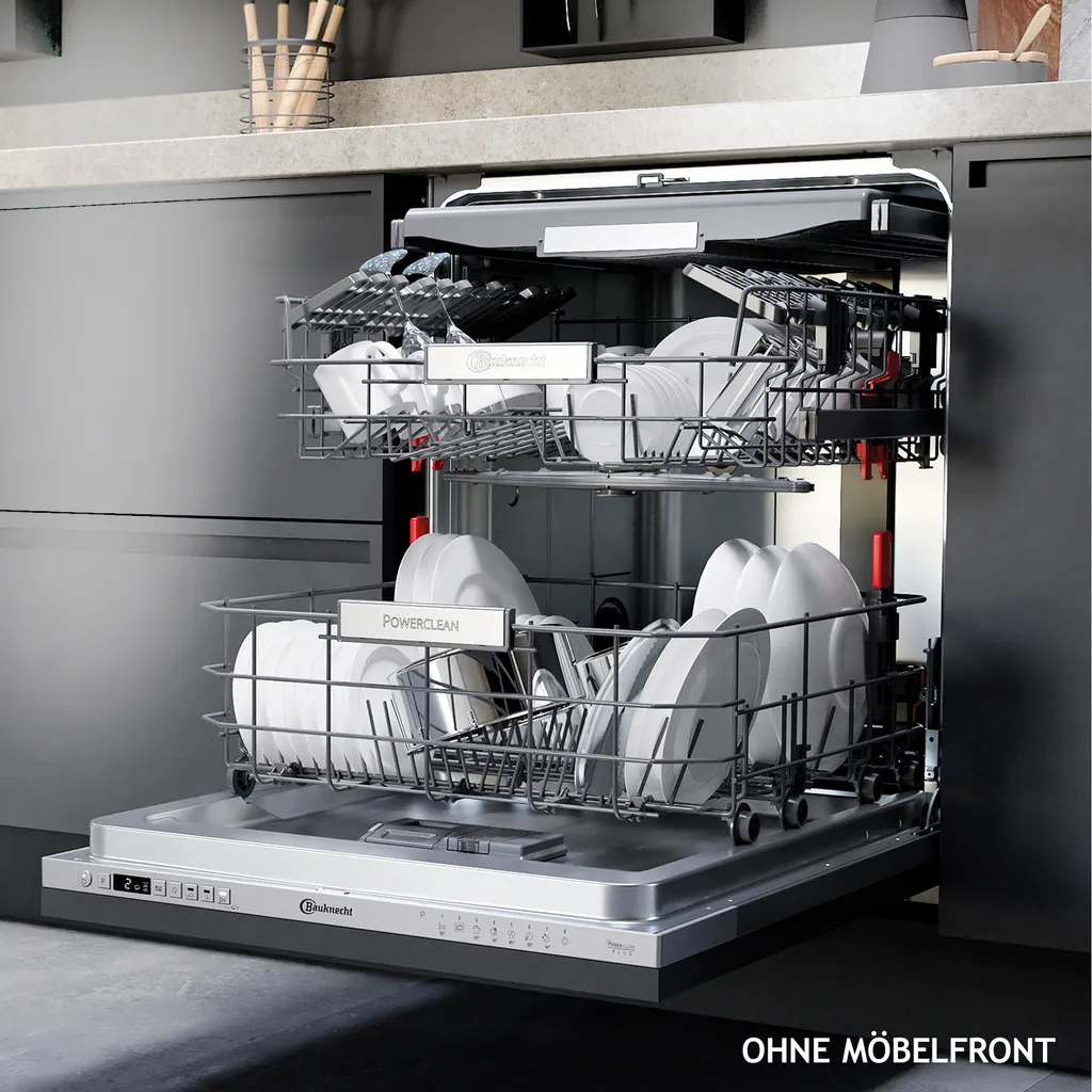 Bauknecht BCIC 3T333 PFE Vollintegrierbarer Geschirrspüler 60 Cm / 14 Maßgedecke / 7 Standardprogramme Und 1 Sensorprogramm/PowerClean/ActiveDry/Besteckschublade/MultiZone /Vollwasserschutz 3 Bauknecht BCIC 3T333 PFE Vollintegrierbarer Geschirrspüler 60 Cm / 14 Maßgedecke / 7 Standardprogramme Und 1 Sensorprogramm/PowerClean/ActiveDry/Besteckschublade/MultiZone /Vollwasserschutz