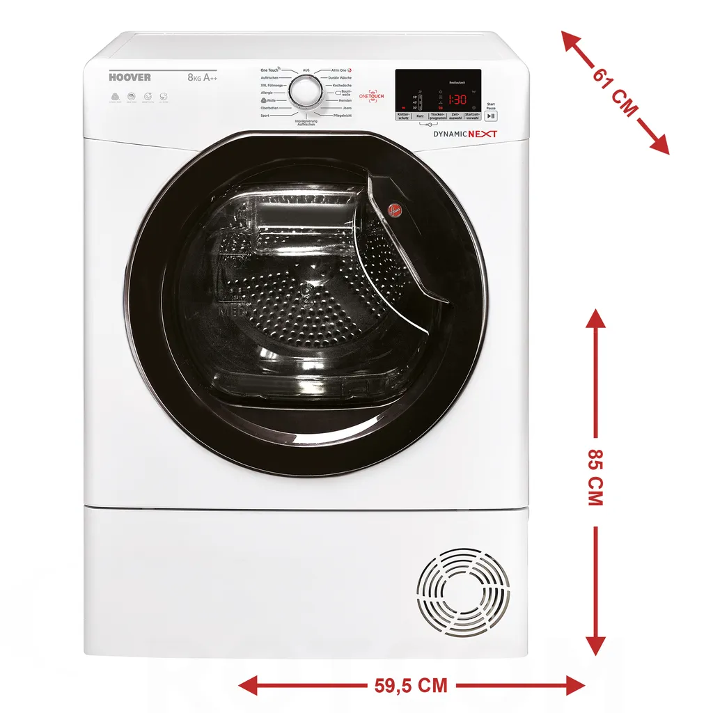 Trockner Wärmepumpentrockner Hoover GDX H8A2DKEX-84/ 8kg 4 Trockner Wärmepumpentrockner Hoover GDX H8A2DKEX-84/ 8kg – Bild 2