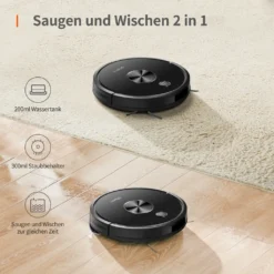 Ultenic D5s Pro 3-In-1 Staubsauger Roboter WLAN Saugroboter 3000 PA Staubsauger Roboter Für Tierhaare Saugroboter Appsteuerung Alexa Google Home -Kaufland Verkäufe 0b53f0d9d41911fbbf49ad86c4ab5439
