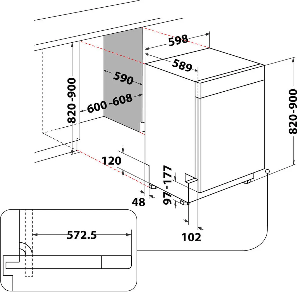 Bauknecht BUO 3O41 PLT X Unterbau-Geschirrspüler 60 Cm /14 Maßgedecke /10 Standardprogramme Und 1 Sensorprogramm/PowerClean/ActiveDry/Besteckschublade/Vollwasserschutz 19 Bauknecht BUO 3O41 PLT X Unterbau-Geschirrspüler 60 Cm /14 Maßgedecke /10 Standardprogramme Und 1 Sensorprogramm/PowerClean/ActiveDry/Besteckschublade/Vollwasserschutz – Bild 17