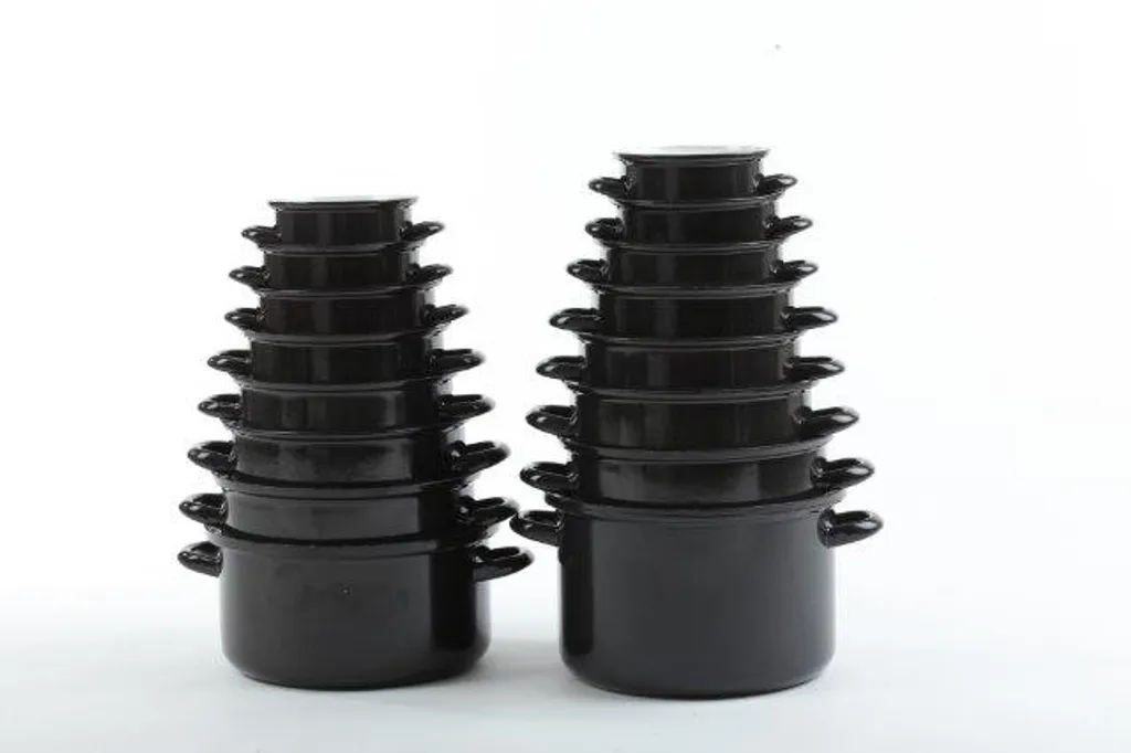 Emailletopf - Suppentopf - Saucentopf - 10l - STANDARD - 28 Cm - Belis - Schwarz 13 Emailletopf - Suppentopf - Saucentopf - 10l - STANDARD - 28 Cm - Belis - Schwarz – Bild 11