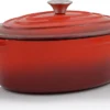 BBQ-Toro Gusseisen Cocotte | 4,3 L | Rot, Oval | Emaillierter Gusseisen Bräter -Kaufland Verkäufe 0c8b5632f7373e4a2e732a302ac3e2ea