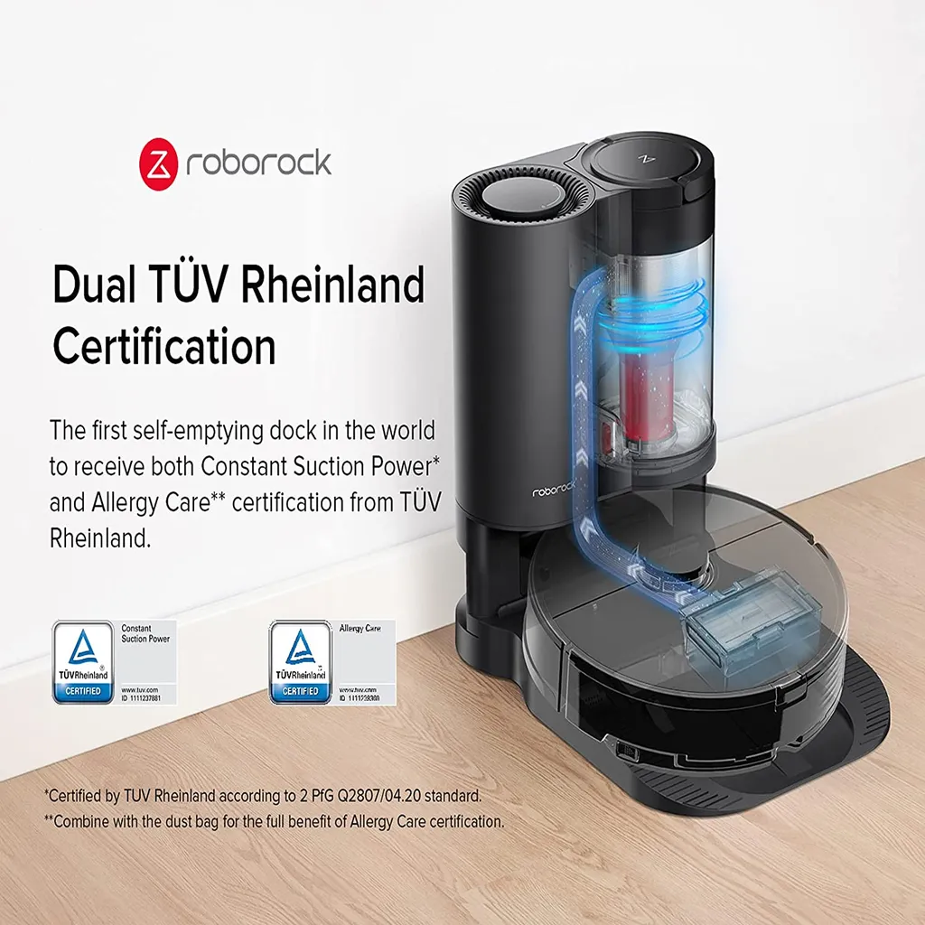 Roborock Auto Empty Dock For S7 ,S7 MaxV, Smart Bin Detection, HEPA Air Filter, Electrode Cleaning Brush (Schwarz) 6 Roborock Auto Empty Dock For S7 ,S7 MaxV, Smart Bin Detection, HEPA Air Filter, Electrode Cleaning Brush (Schwarz) – Bild 4