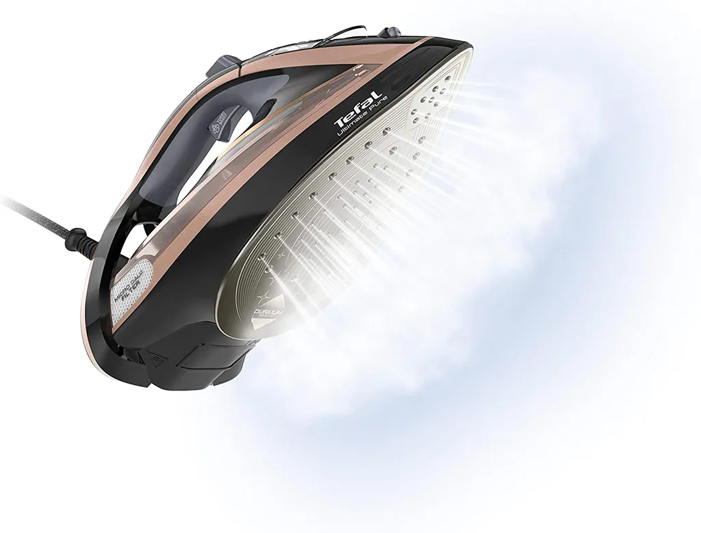 Tefal Ultimate Pure FV9845 Dampfbgeleisen (Dampfbgeleisen, Durilium Autoclean Soleplate, 3 M, 260 G/min, Schwarz, Kupfer, 60 G/min) 6 Tefal Ultimate Pure FV9845 Dampfbgeleisen (Dampfbgeleisen, Durilium Autoclean Soleplate, 3 M, 260 G/min, Schwarz, Kupfer, 60 G/min) – Bild 4