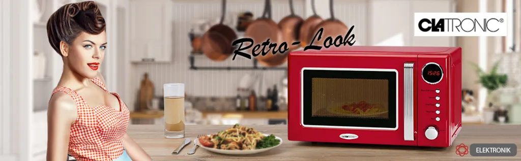 Clatronic MWG 790 2in1 Mikrowelle Retro-Design, 700 W Mikrowellenleistung, 1000 W Grillleistung, 20 L Garraum, Timerfunktion, Kindersicherung 10 Clatronic MWG 790 2in1 Mikrowelle Retro-Design, 700 W Mikrowellenleistung, 1000 W Grillleistung, 20 L Garraum, Timerfunktion, Kindersicherung – Bild 8