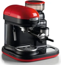 Ariete Siebträger-Espressomaschine Moderna Mit Kaffeemühle Und Aufschäumdüse, Rot/schwarz -Kaufland Verkäufe 0e3fcd47c289b6e3c647b117f6097428