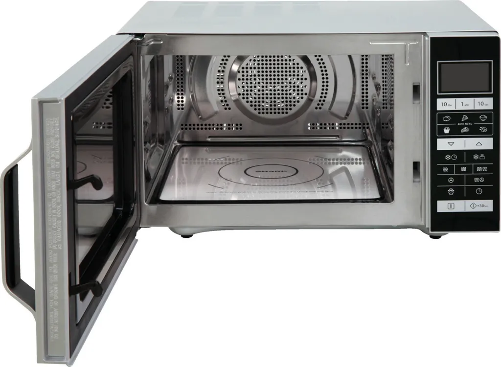 Sharp R860S Mikrowellen - Schwarz / Silber 6 Sharp R860S Mikrowellen - Schwarz / Silber – Bild 4