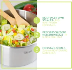 Genius Nicer Dicer Family | Deluxe-Set 13-tlg. | Gemüseschneider | Salatschleuder 10 Genius Nicer Dicer Family | Deluxe-Set 13-tlg. | Gemüseschneider | Salatschleuder -Kaufland Verkäufe 0ecb533c9fc3e5bfadfef5930d64d16e