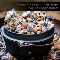 Dutch Oven 9L IRONO - Guseissen Topf - Dutch Oven Set - Feuertopf - 9 Liter - Mit Pfannendeckel, Transport- Und Schutztasche, Deckelheber Und Gebrauchsanweisung -Kaufland Verkäufe 0f0a32d663ee8c3250b89a7fa8dd89cb