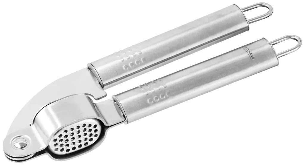 Fackelmann Knoblauchpresse OVALGRIFF, Praktischer Küchenhelfer Aus Rostfreiem Edelstahl, Knoblauchschneider Mit Ergonomischem Griff (Farbe: Silber), Menge: 1 Stück 3 Fackelmann Knoblauchpresse OVALGRIFF, Praktischer Küchenhelfer Aus Rostfreiem Edelstahl, Knoblauchschneider Mit Ergonomischem Griff (Farbe: Silber), Menge: 1 Stück