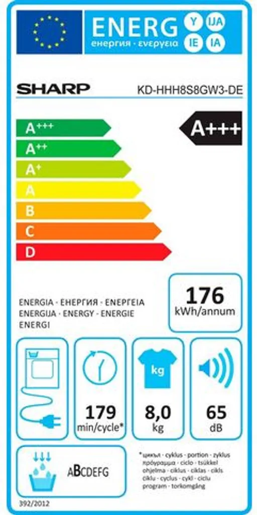 Sharp KD-HHH8S8GW3-DE Wäschetrockner Trockner Wärmepumpentrockner 8kg 13 Sharp KD-HHH8S8GW3-DE Wäschetrockner Trockner Wärmepumpentrockner 8kg – Bild 11
