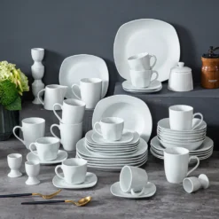 MALACASA, Serie Elisa, 50-teilig Tafelservice Aus Porzellan Für 6 Personen, Kombiservice Frühstückservice Kaffeeservice Mit Eierbecher, Kaffeetassen, Untertassen, Müslischalen, Dessertteller 15 MALACASA, Serie Elisa, 50-teilig Tafelservice Aus Porzellan Für 6 Personen, Kombiservice Frühstückservice Kaffeeservice Mit Eierbecher, Kaffeetassen, Untertassen, Müslischalen, Dessertteller -Kaufland Verkäufe 0fff2d372201425aa018fdc19d09c4b6