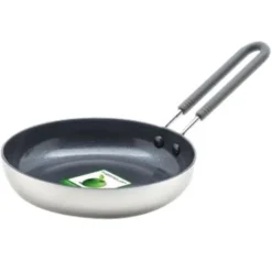 GreenPan Minipfanne Keramik Beschichtet, Toxinfreies Kochen, Ofen- Und Spülmaschinengeeignet - 14 Cm, Silber