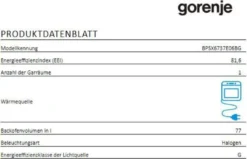 Gorenje Einbaubackofen-Set OptiBake Black Steam Pyro Set - 77L - Heißluft - Pyrolyse-Reinigung - ExtraSteam - GentleClose - AirFry - Pizzamode 300°C - PerfectGrill - Induktions-Kochfeld Mit BridgeZone 25 Gorenje Einbaubackofen-Set OptiBake Black Steam Pyro Set - 77L - Heißluft - Pyrolyse-Reinigung - ExtraSteam - GentleClose - AirFry - Pizzamode 300°C - PerfectGrill - Induktions-Kochfeld Mit BridgeZone -Kaufland Verkäufe 1133c52f54bc76e65f667279f673ff7d