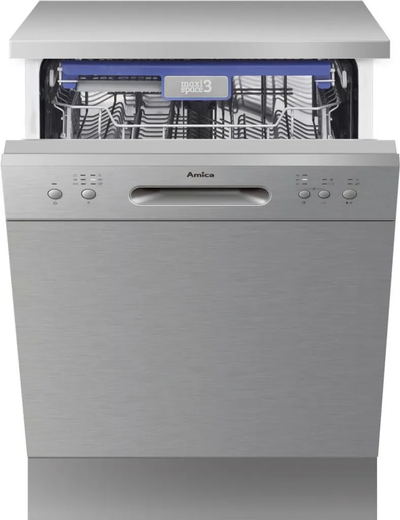 Amica GSP 14755 E, Stand-Geschirrspüler, 60 Cm, Edelstahlfront, 14 Maßgedecke, 6 Spülprogramme, 5 Temperaturen, 3 Amica GSP 14755 E, Stand-Geschirrspüler, 60 Cm, Edelstahlfront, 14 Maßgedecke, 6 Spülprogramme, 5 Temperaturen,